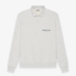 Fear-of-God-ESSENTIALS-Long-Sleeve-Polo-Sweatshirt-Gray-1